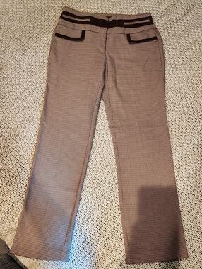 Vintage Bebe Brown and Tan Trouser